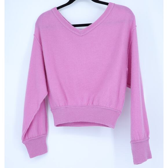 Free People Sweaters - FREE PEOPLE Love Like This Cashmere Sweater Pink Pullover Long Sleeve Women's M